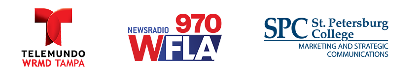 logos for Telemundo, WFLA and SPC