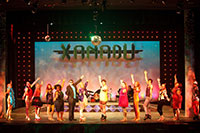 Theater cast on a stage
